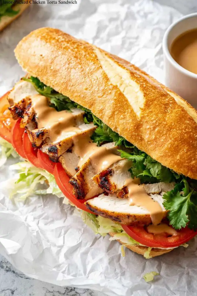 Flavor-Packed Chicken Torta Sandwich