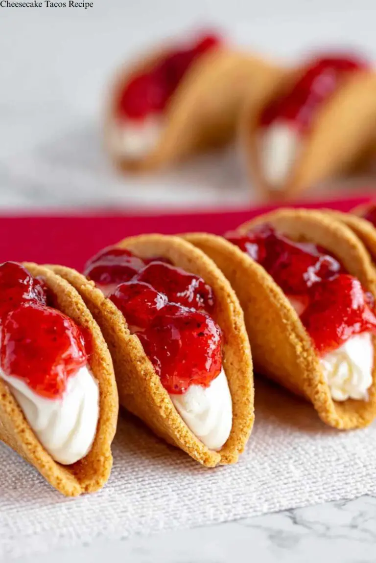 Cheesecake Tacos Recipe