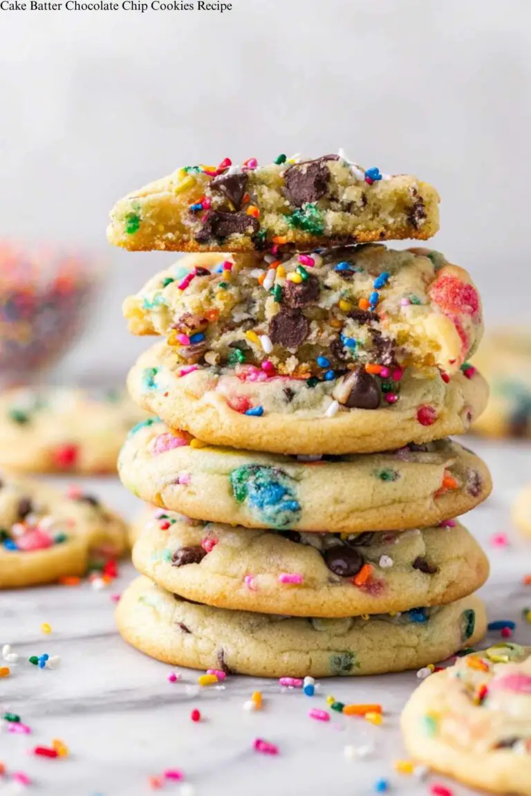 Cake Batter Chocolate Chip Cookies Recipe