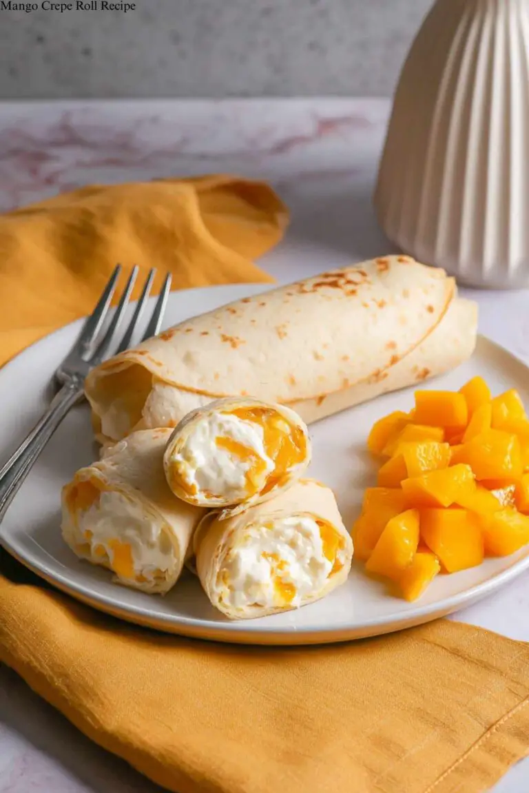Mango Crepe Roll Recipe