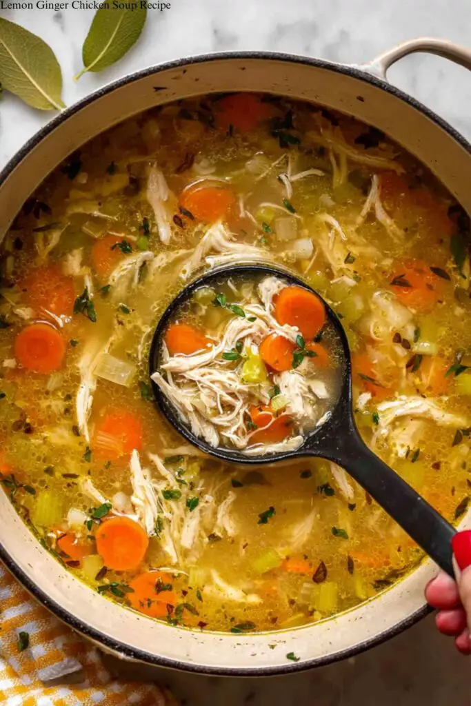 Lemon Ginger Chicken Soup Recipe