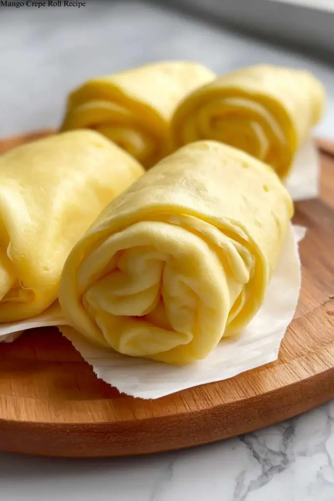 Mango Crepe Roll Recipe