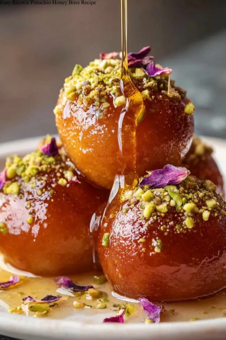 Easy Ricotta Pistachio Honey Bites Recipe