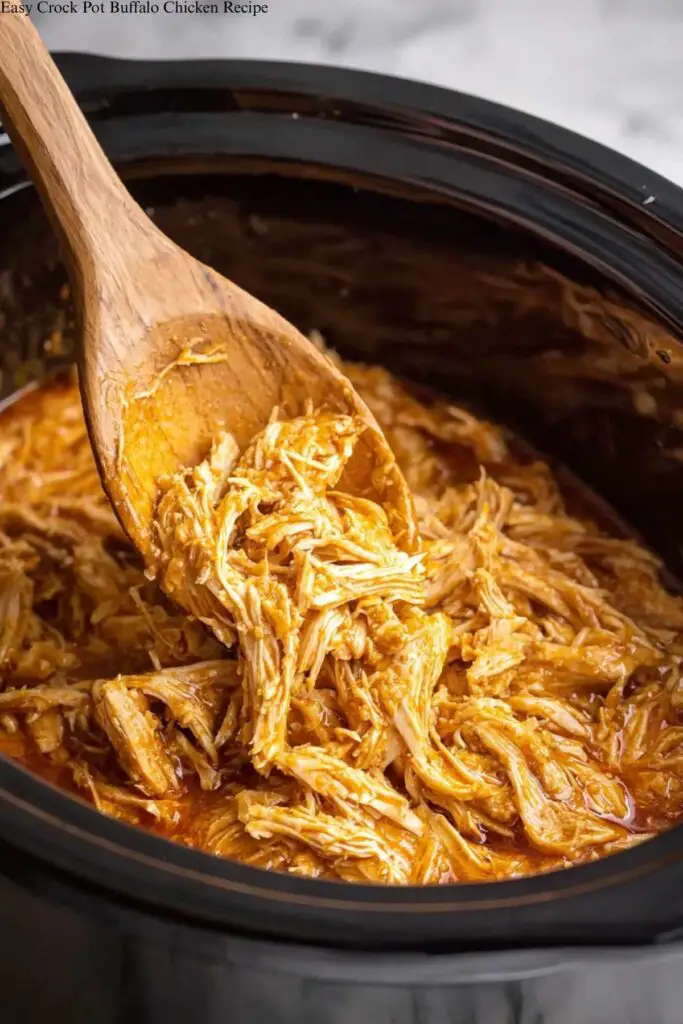 Easy Crock Pot Buffalo Chicken Recipe