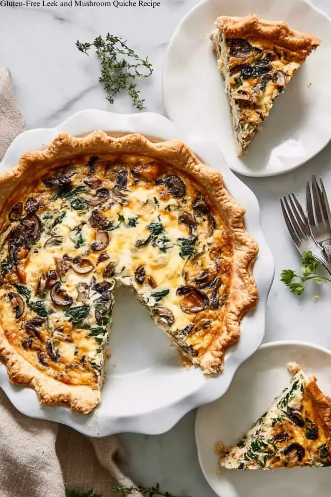Gluten-Free Leek and Mushroom Quiche Recipe 4 Gluten-Free Leek and Mushroom Quiche Recipe