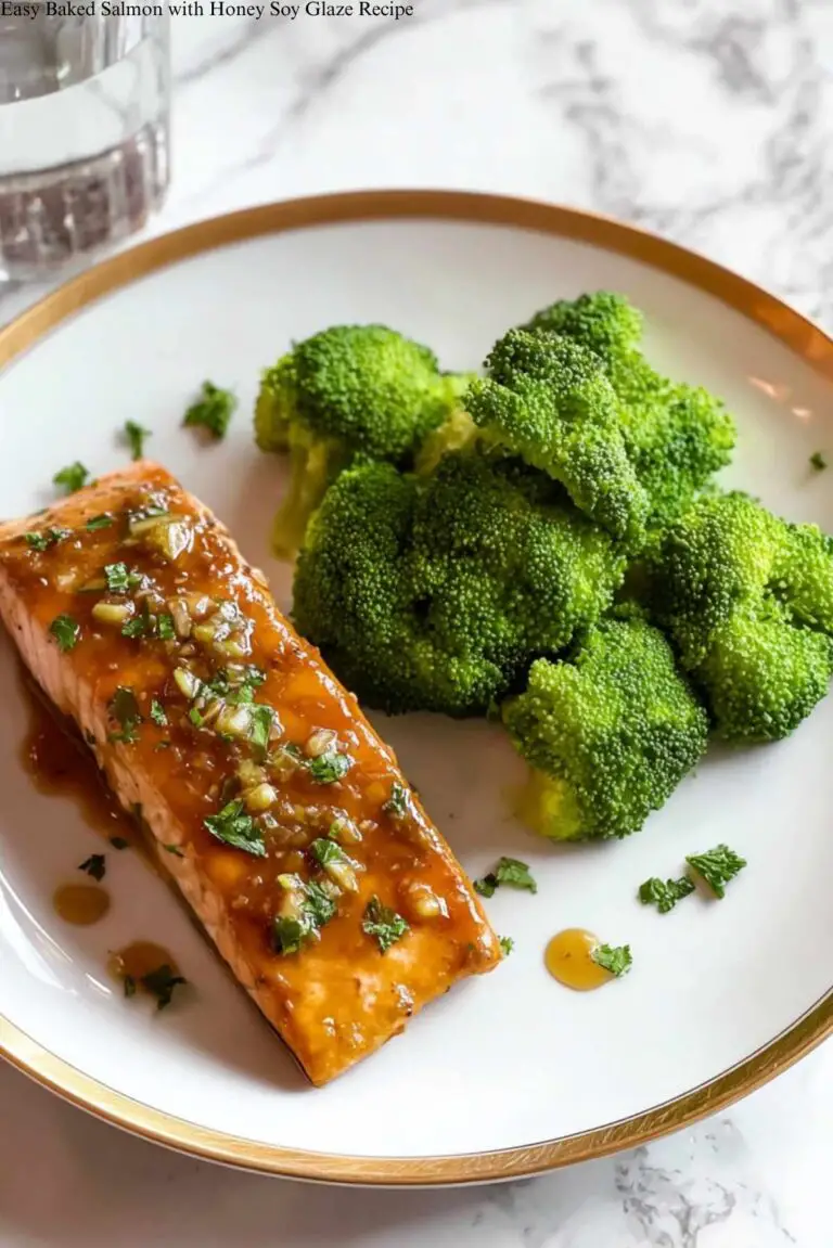 Easy Baked Salmon with Honey Soy Glaze Recipe