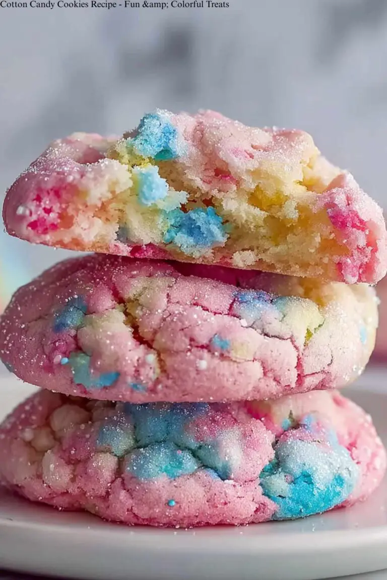 Cotton Candy Cookies Recipe - Fun & Colorful Treats