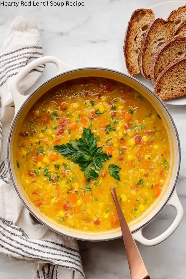 Hearty Red Lentil Soup Recipe