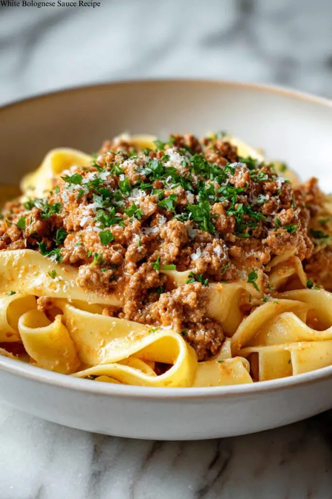 White Bolognese Sauce Recipe