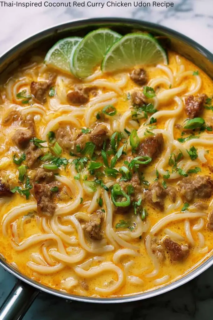 Thai-Inspired Coconut Red Curry Chicken Udon Recipe 4 Thai-Inspired Coconut Red Curry Chicken Udon Recipe