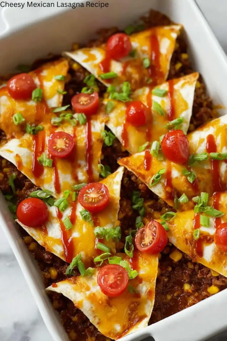 Cheesy Mexican Lasagna Recipe