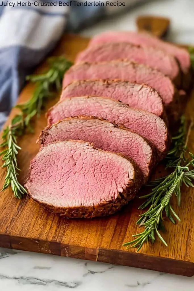 Juicy Herb-Crusted Beef Tenderloin Recipe 4 Juicy Herb-Crusted Beef Tenderloin Recipe