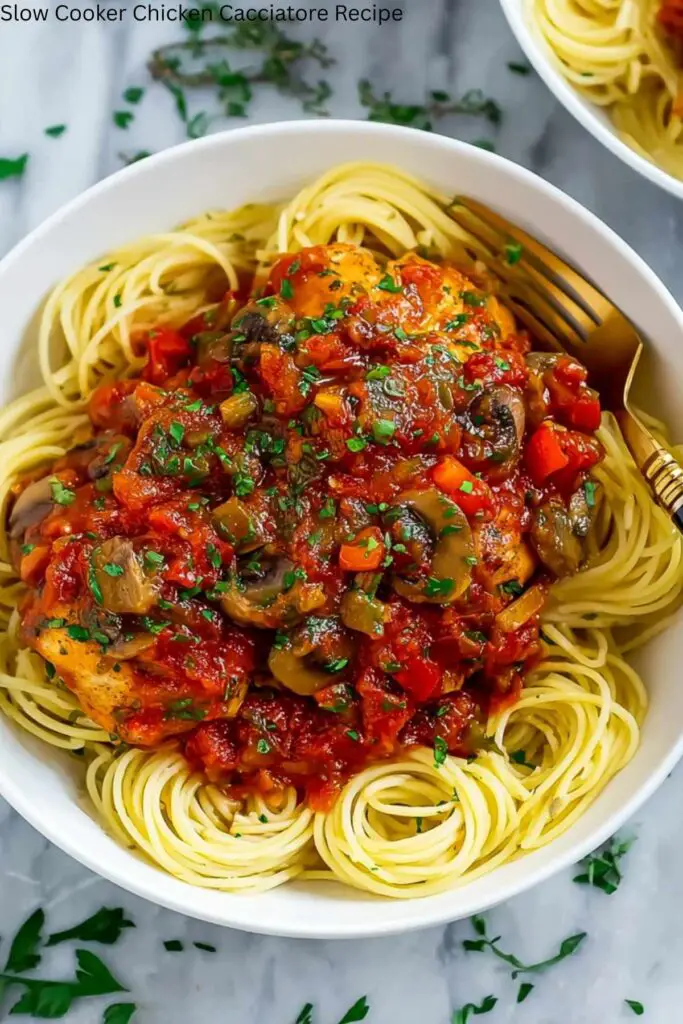 Slow Cooker Chicken Cacciatore Recipe