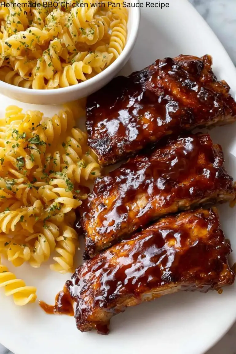 Homemade BBQ Chicken with Pan Sauce Recipe