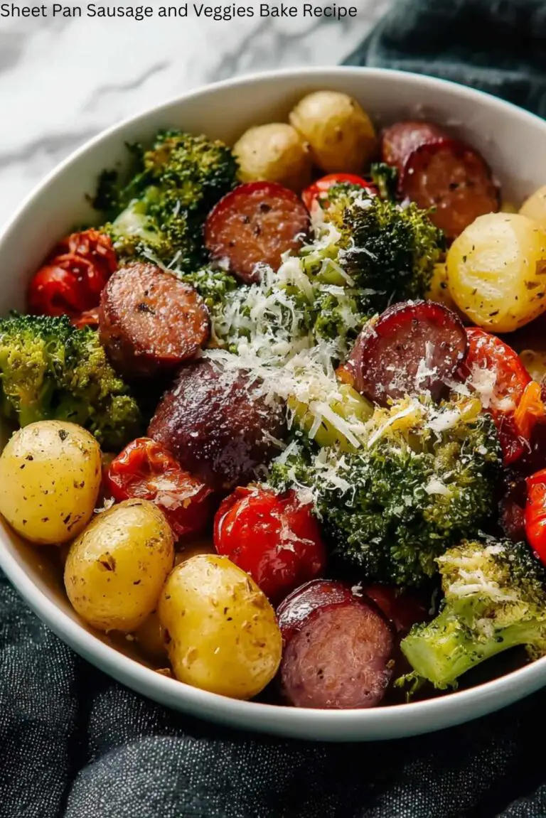 Sheet Pan Sausage and Veggies Bake Recipe