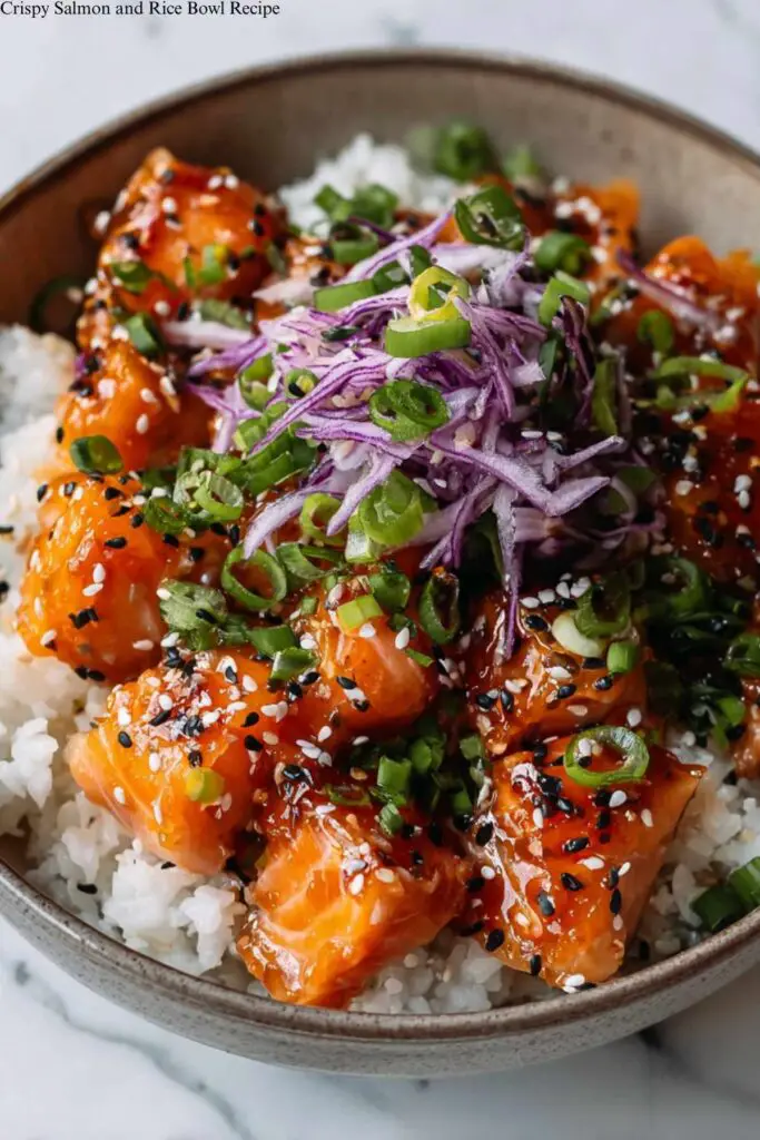 Crispy Salmon and Rice Bowl Recipe