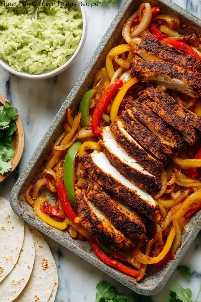 Sheet Pan Chicken Fajitas Recipe 4 Sheet Pan Chicken Fajitas Recipe