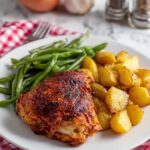 Easy Chicken Thighs with Potatoes and Green Beans Recipe