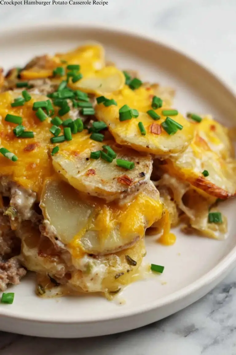 Crockpot Hamburger Potato Casserole Recipe