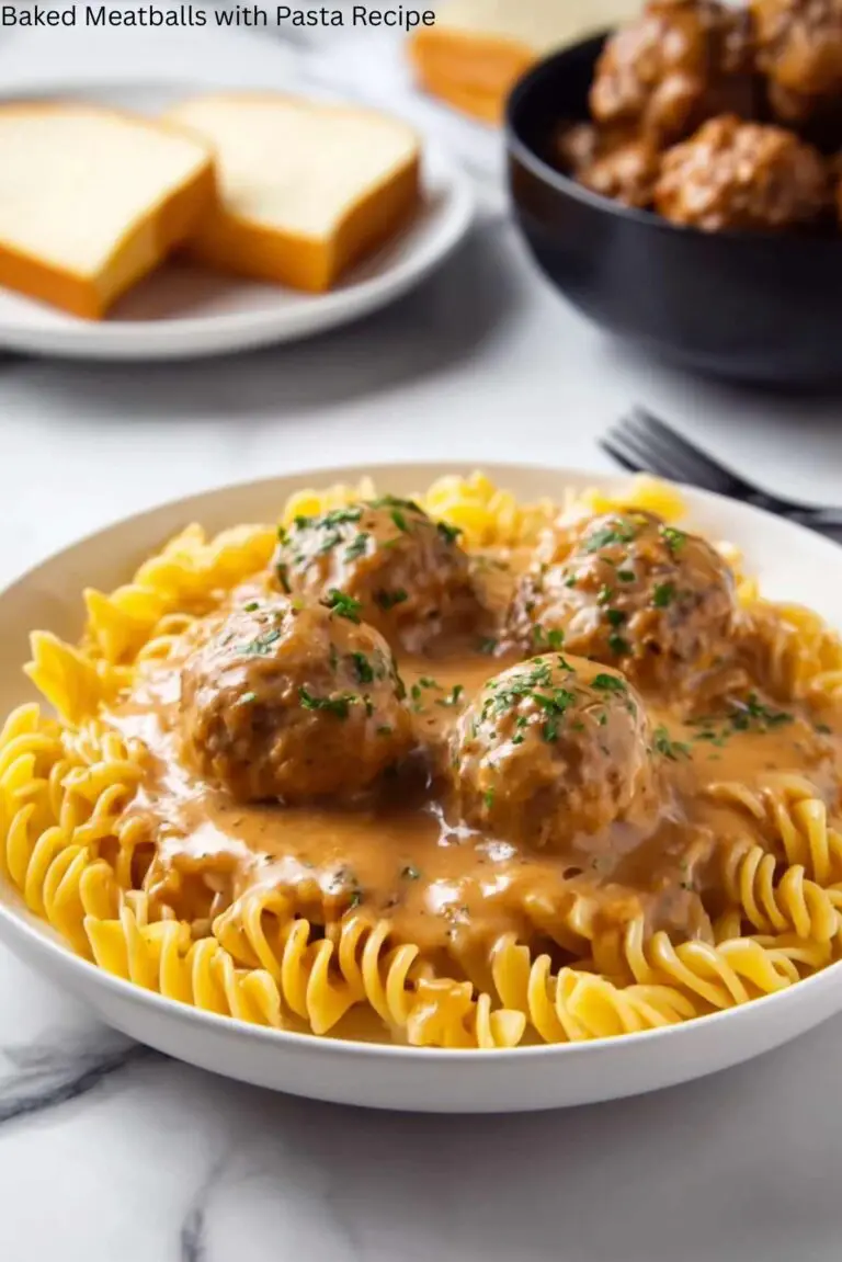 Baked Meatballs with Pasta Recipe