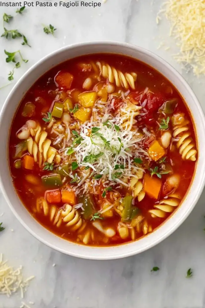 Instant Pot Pasta e Fagioli Recipe