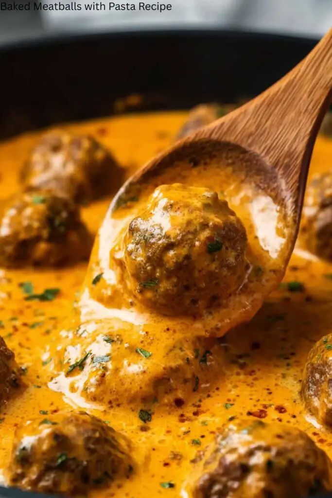 Baked Meatballs with Pasta Recipe 4 Baked Meatballs with Pasta Recipe