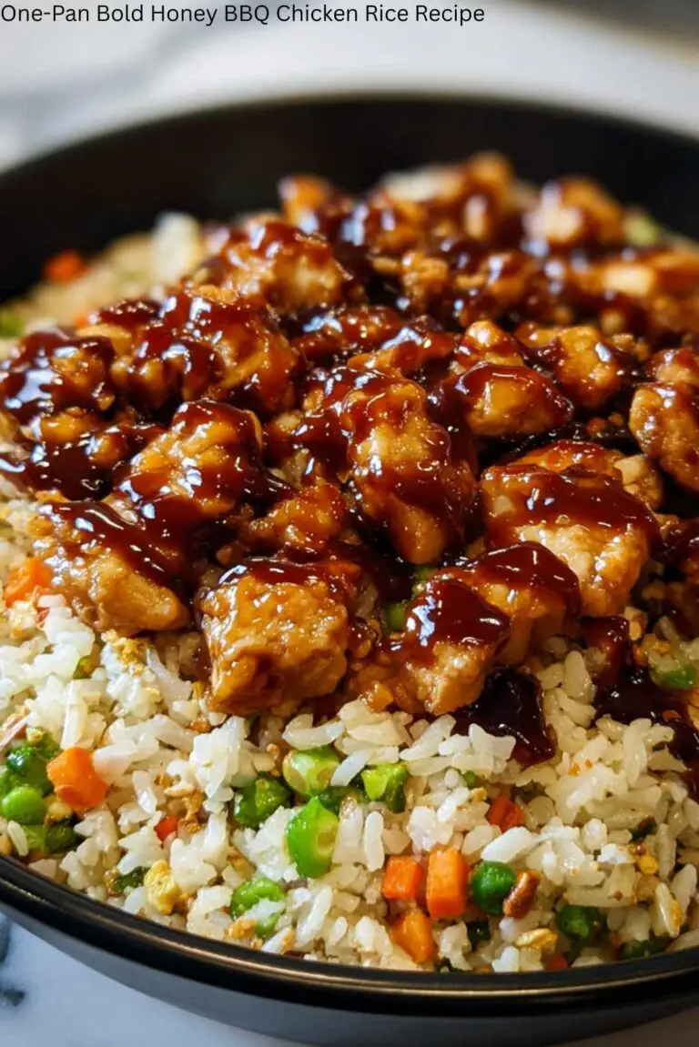 One-Pan Bold Honey BBQ Chicken Rice Recipe