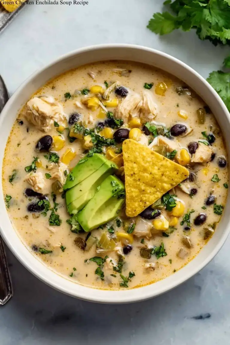 Green Chicken Enchilada Soup Recipe