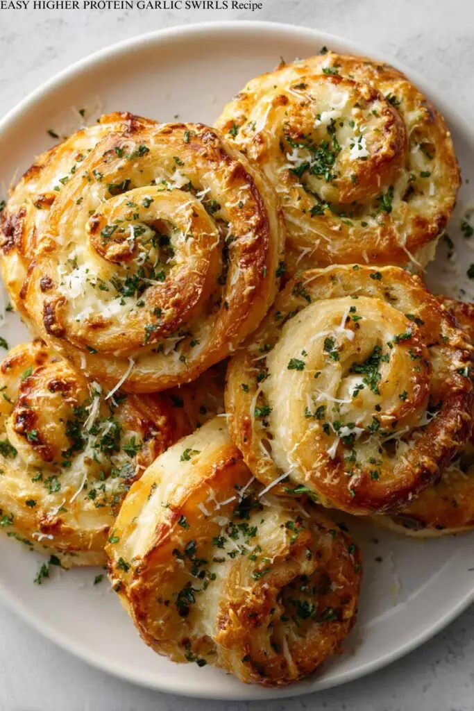 EASY HIGHER PROTEIN GARLIC SWIRLS Recipe