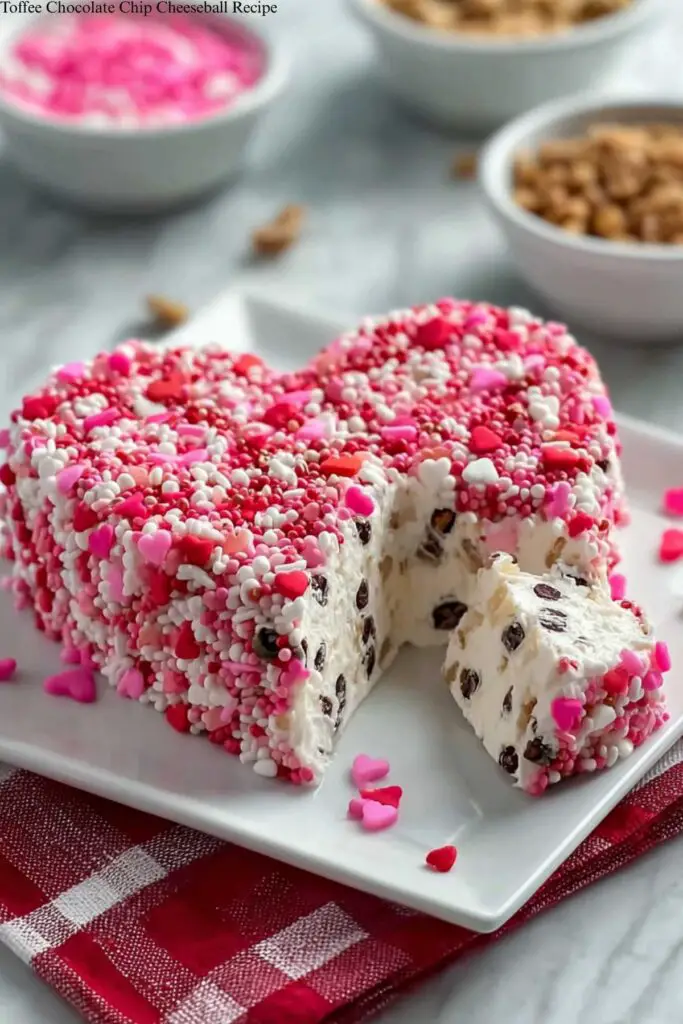 Toffee Chocolate Chip Cheeseball Recipe