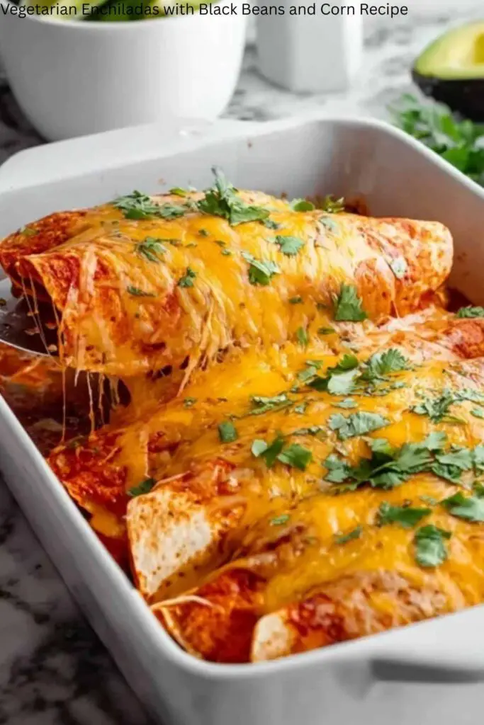 Vegetarian Enchiladas with Black Beans and Corn Recipe 4 Vegetarian Enchiladas with Black Beans and Corn Recipe