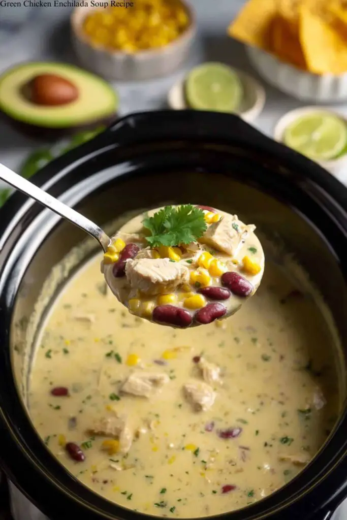 Green Chicken Enchilada Soup Recipe