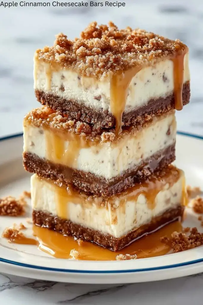 Apple Cinnamon Cheesecake Bars Recipe 4 Apple Cinnamon Cheesecake Bars Recipe