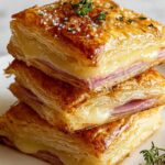 Crispy Ham & Cheese Puff Pastry Stacks Recipe