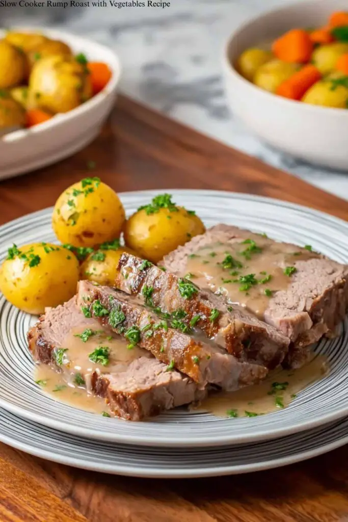 Slow Cooker Rump Roast with Vegetables Recipe