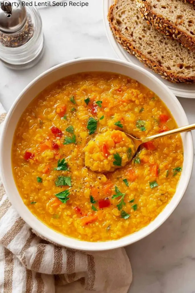 Hearty Red Lentil Soup Recipe