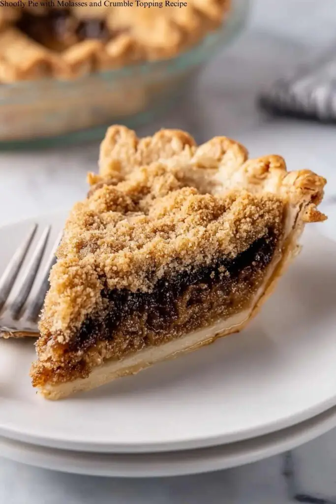 Shoofly Pie with Molasses and Crumble Topping Recipe