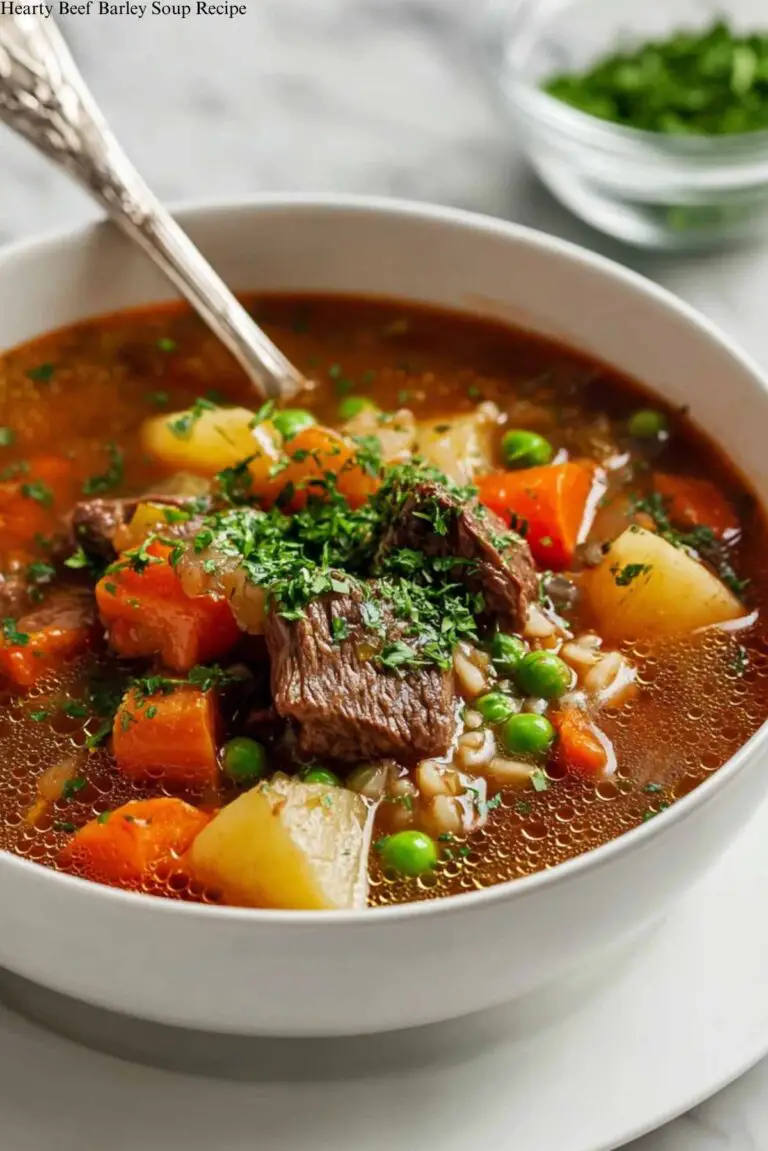 Hearty Beef Barley Soup Recipe