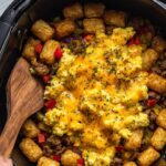 Air Fryer Breakfast Loaded Tater Tots (Totchos) Recipe