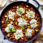 Zucchini & Ground Turkey Skillet with Ricotta Recipe