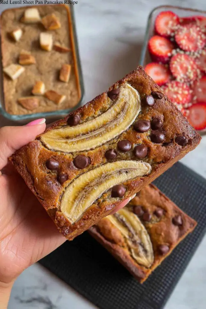 Red Lentil Sheet Pan Pancakes Recipe