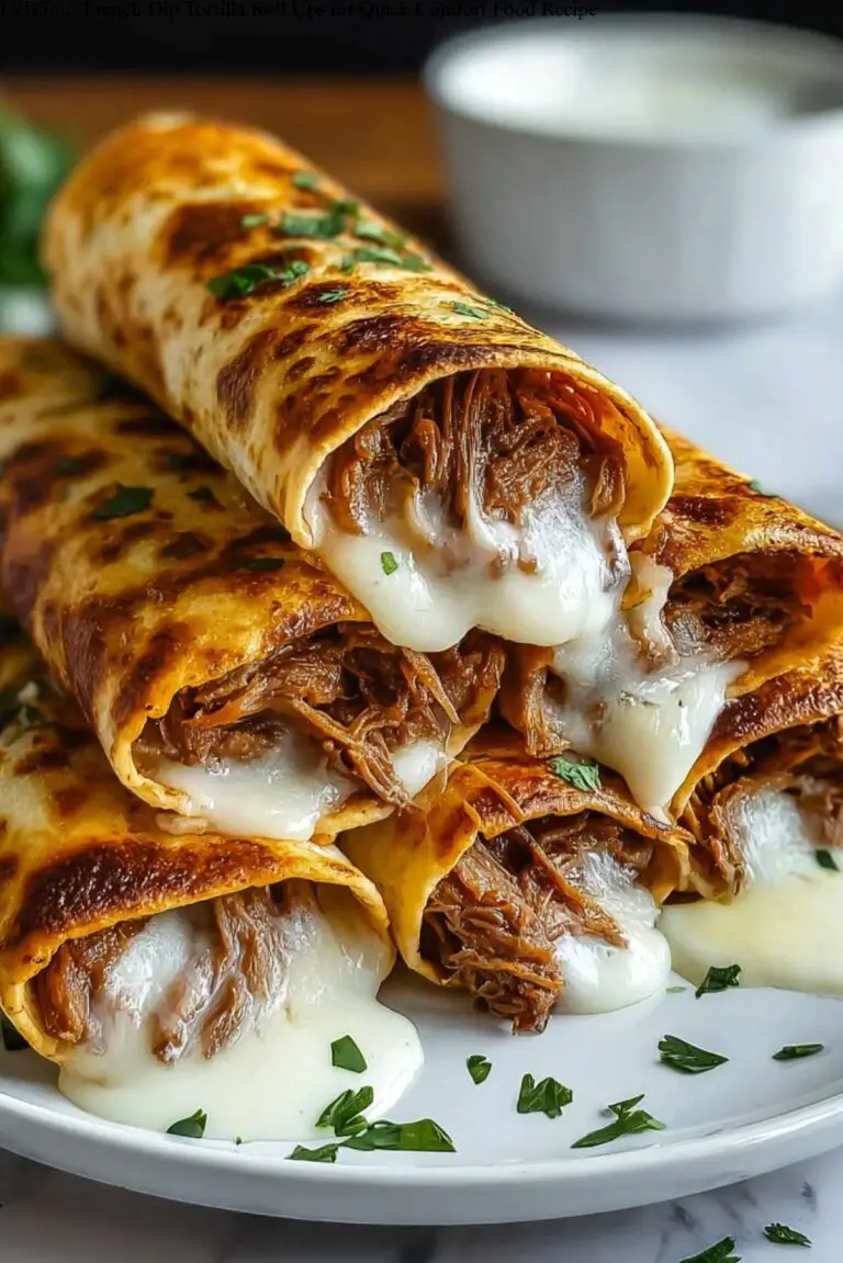 Delicious French Dip Tortilla Roll Ups for Quick Comfort Food Recipe