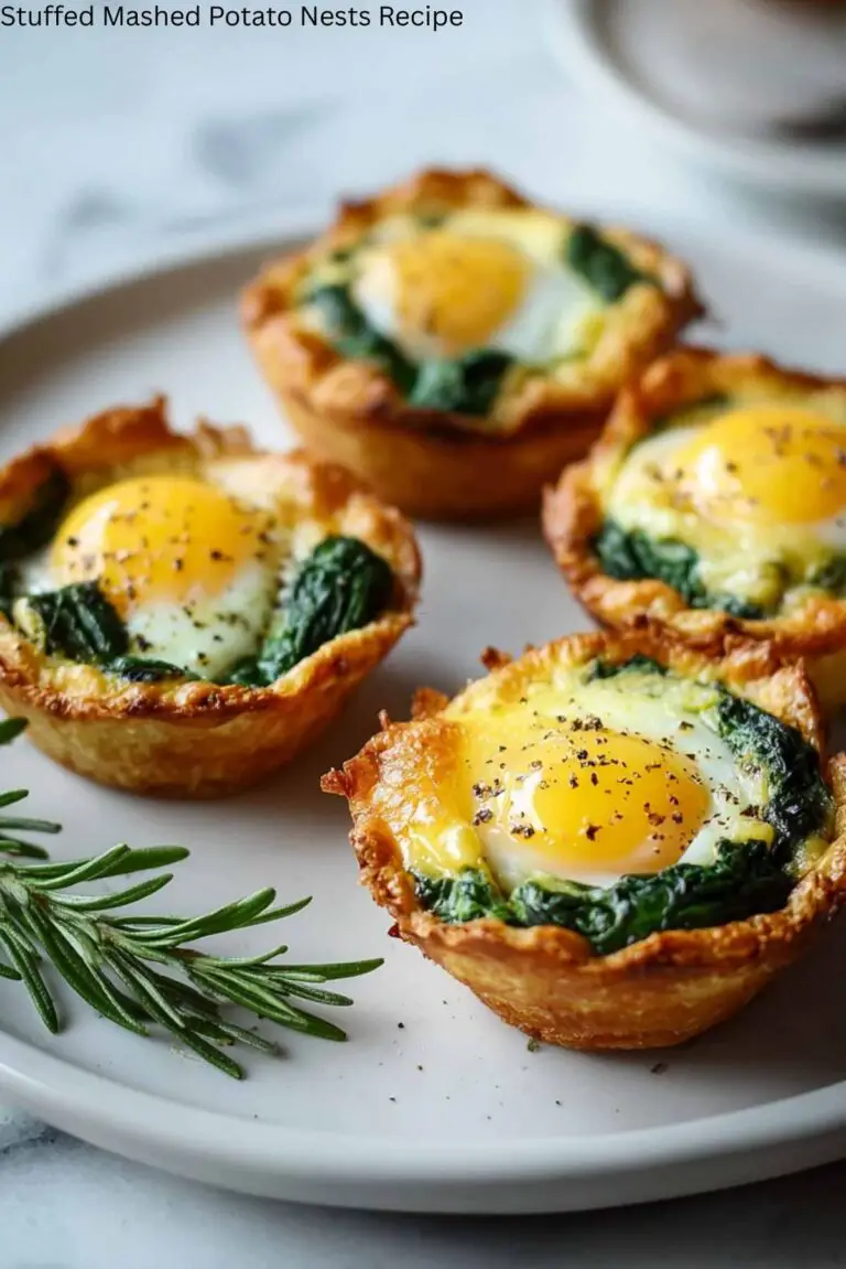 Stuffed Mashed Potato Nests Recipe