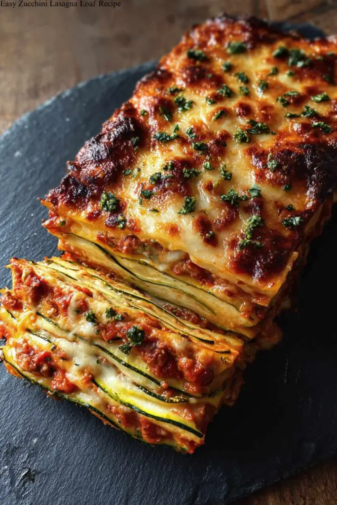 Easy Zucchini Lasagna Loaf Recipe