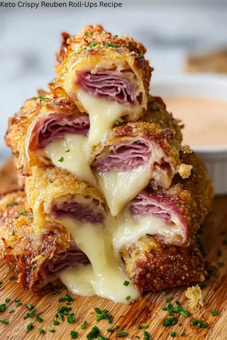 Keto Crispy Reuben Roll-Ups Recipe
