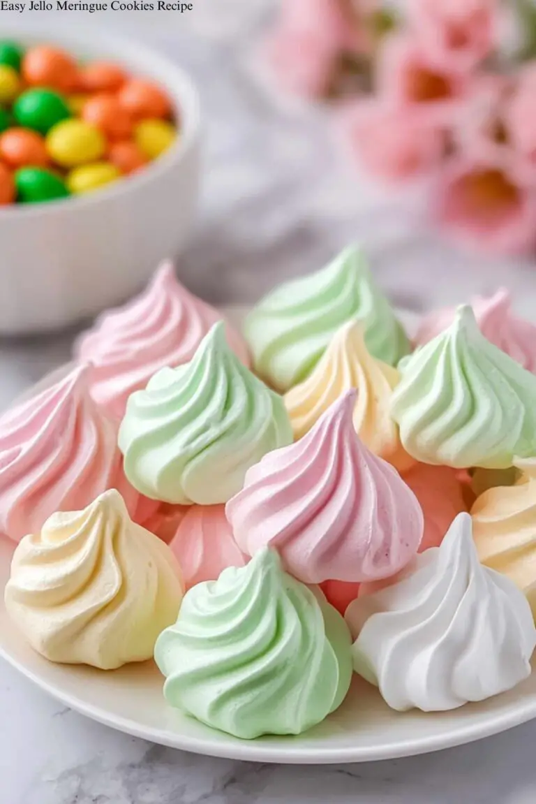Easy Jello Meringue Cookies Recipe