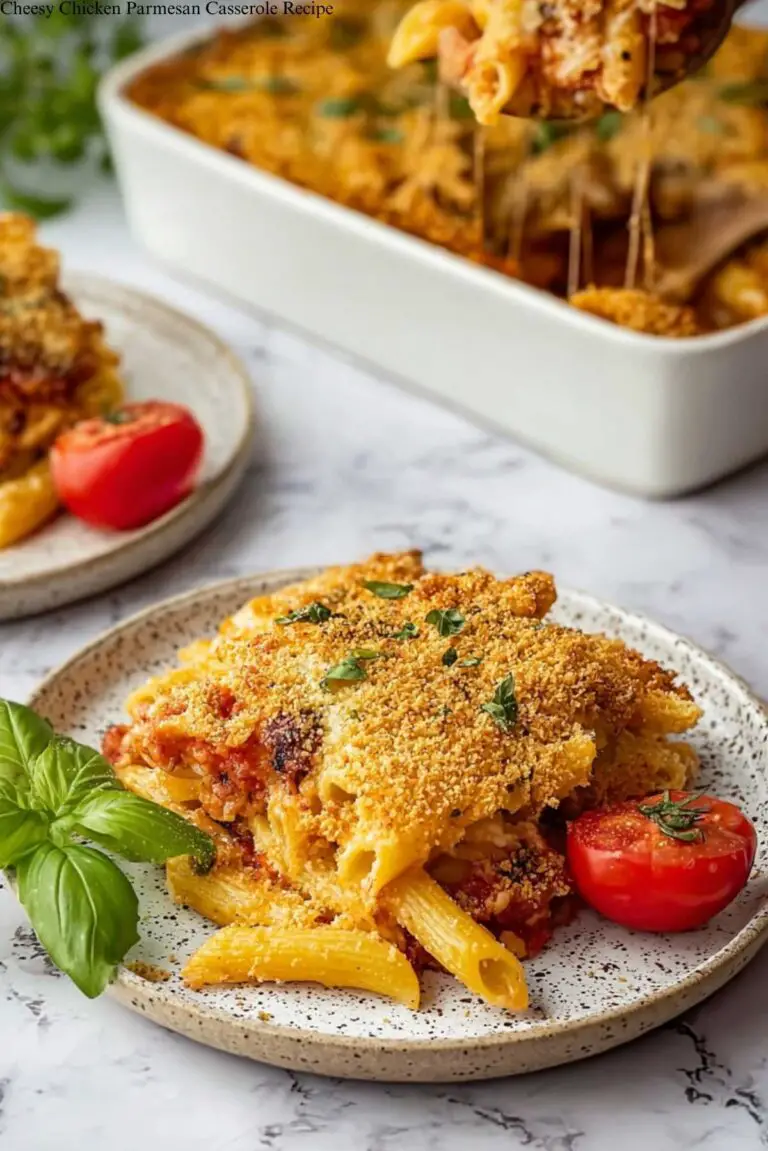 Cheesy Chicken Parmesan Casserole Recipe