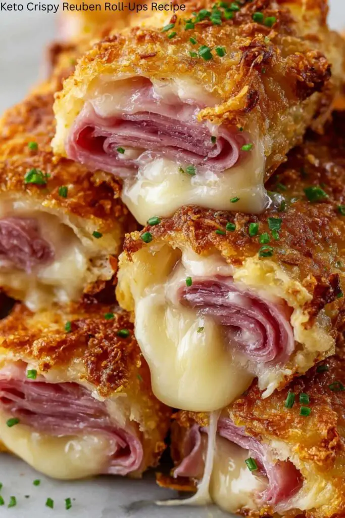 Keto Crispy Reuben Roll-Ups Recipe 4 Keto Crispy Reuben Roll-Ups Recipe
