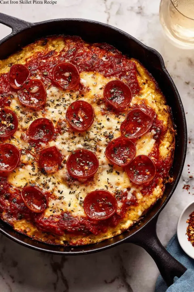 Cast Iron Skillet Pizza Recipe