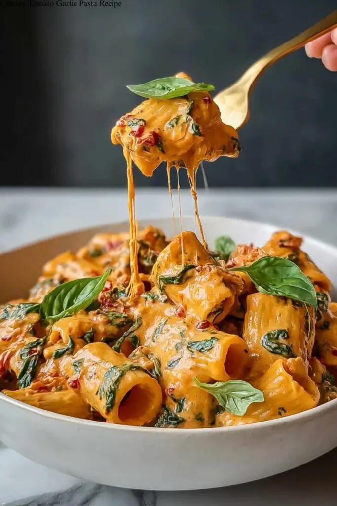 Creamy Tomato Garlic Pasta Recipe